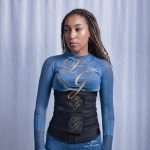 Black Latex Double Belt Waist Trimmer